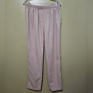 ALIA Women's Khaki Pleated Pull On Pants Size 14